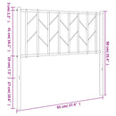 udskiftningsgavl 90 cm metal sort