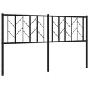 udskiftningsgavl 150 cm metal sort