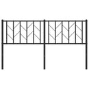 udskiftningsgavl 150 cm metal sort