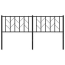 udskiftningsgavl 160 cm metal sort