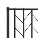 udskiftningsgavl 160 cm metal sort