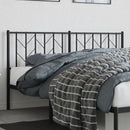 udskiftningsgavl 160 cm metal sort