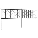 udskiftningsgavl 200 cm metal sort