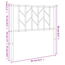 udskiftningsgavl 80 cm metal hvid