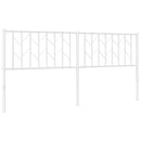 udskiftningsgavl 180 cm metal hvid
