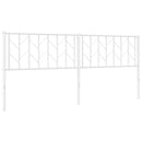 udskiftningsgavl 193 cm metal hvid