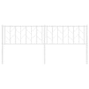 udskiftningsgavl 193 cm metal hvid