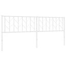 udskiftningsgavl 200 cm metal hvid