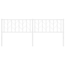 udskiftningsgavl 200 cm metal hvid