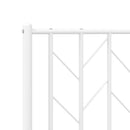 udskiftningsgavl 200 cm metal hvid