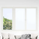 vinduesfolier 3 stk. matteret PVC hvid