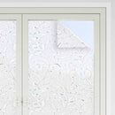 vinduesfolier 4 stk. blomstermønster matteret PVC