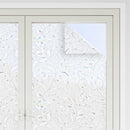 vinduesfolier 2 stk. blomstermønster matteret PVC