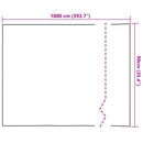 vinduesfolier 2 stk. blomstermønster matteret PVC