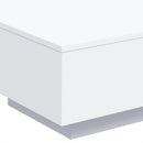 sofabord 55x55x31 cm konstrueret træ hvid