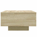 sofabord 55x55x31 cm konstrueret træ sonoma egetræsfarve