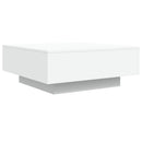 sofabord 80x80x31 cm konstrueret træ hvid
