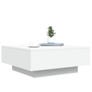 sofabord 80x80x31 cm konstrueret træ hvid