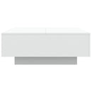 sofabord 80x80x31 cm konstrueret træ hvid