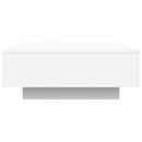 sofabord 80x80x31 cm konstrueret træ hvid