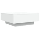 sofabord 80x80x31 cm konstrueret træ hvid