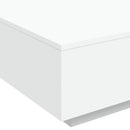 sofabord 80x80x31 cm konstrueret træ hvid