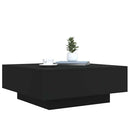 sofabord 80x80x31 cm konstrueret træ sort