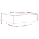 sofabord 80x80x31 cm konstrueret træ sort