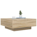 sofabord 80x80x31 cm konstrueret træ sonoma-eg