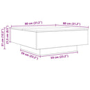sofabord 80x80x31 cm konstrueret træ sonoma-eg