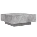 sofabord 80x80x31 cm konstrueret træ betongrå