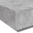 sofabord 80x80x31 cm konstrueret træ betongrå