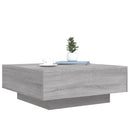 sofabord 80x80x31 cm konstrueret træ grå sonoma-eg