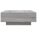 sofabord 80x80x31 cm konstrueret træ grå sonoma-eg