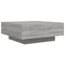sofabord 80x80x31 cm konstrueret træ grå sonoma-eg