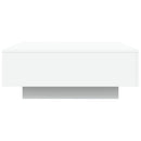 sofabord med LED-lys 80x80x31 cm hvid