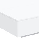 sofabord 100x100x31 cm konstrueret træ hvid