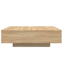 sofabord 100x100x31 cm konstrueret træ sonoma-eg