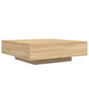 sofabord 100x100x31 cm konstrueret træ sonoma-eg