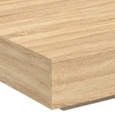 sofabord 100x100x31 cm konstrueret træ sonoma-eg