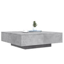 sofabord 100x100x31 cm konstrueret træ betongrå