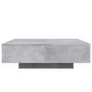 sofabord 100x100x31 cm konstrueret træ betongrå