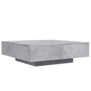 sofabord 100x100x31 cm konstrueret træ betongrå