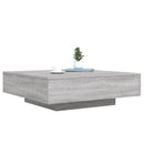 sofabord 100x100x31 cm konstrueret træ grå sonoma-eg
