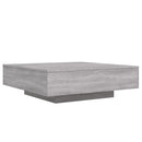 sofabord 100x100x31 cm konstrueret træ grå sonoma-eg
