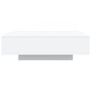 sofabord med LED-lys 100x100x31 cm hvid