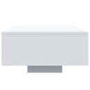 sofabord med LED-lys 85x55x31 cm hvid