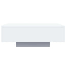 sofabord med LED-lys 85x55x31 cm hvid