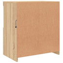 skænk med LED-lys 60,5x37x67 cm sonoma-eg