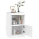 skænk med LED-lys 41x37x67 cm hvid